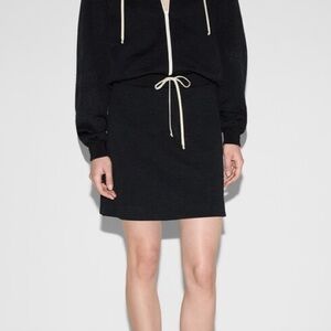 Market & Spruce Women's Lounge Soft Jersey Athletic Knit Drawstring Skirt Size M